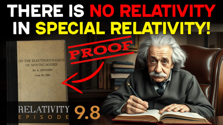 Episode 9.8: There’s No Relativity in Special Relativity: How Einstein Unknowingly Proved a Universal Frame